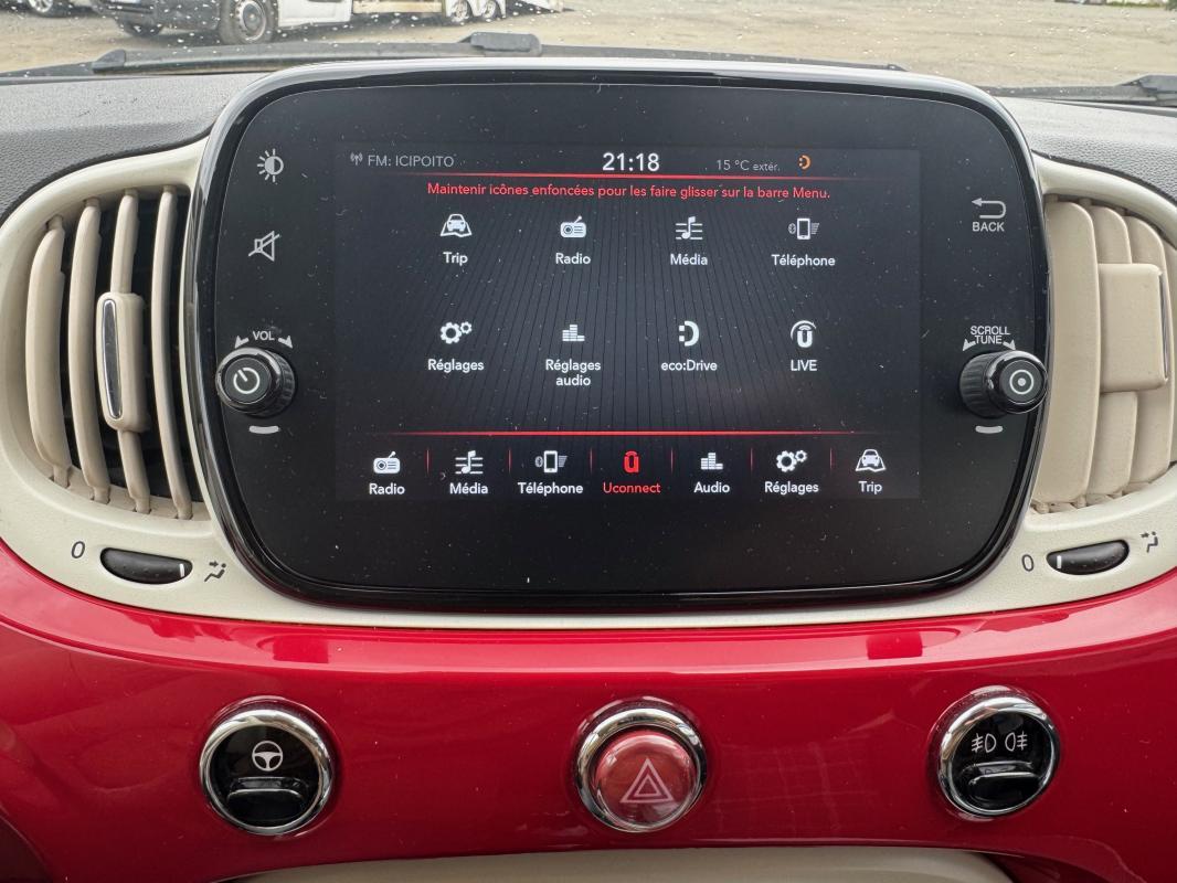 Fiat 500 SERIE 8 EURO 6D-TEMP 1.0 70 ch Hybride BSG S/S Lounge